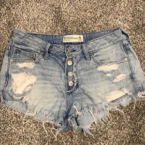 Abercrombie Boyfriend Distressed Shorts